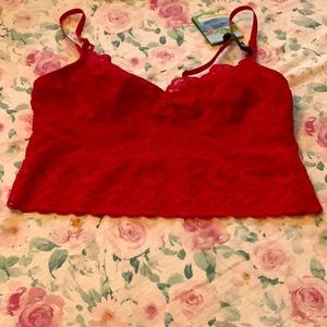 Abercrombie & Fitch Gilly Hicks Lace Red Bralette